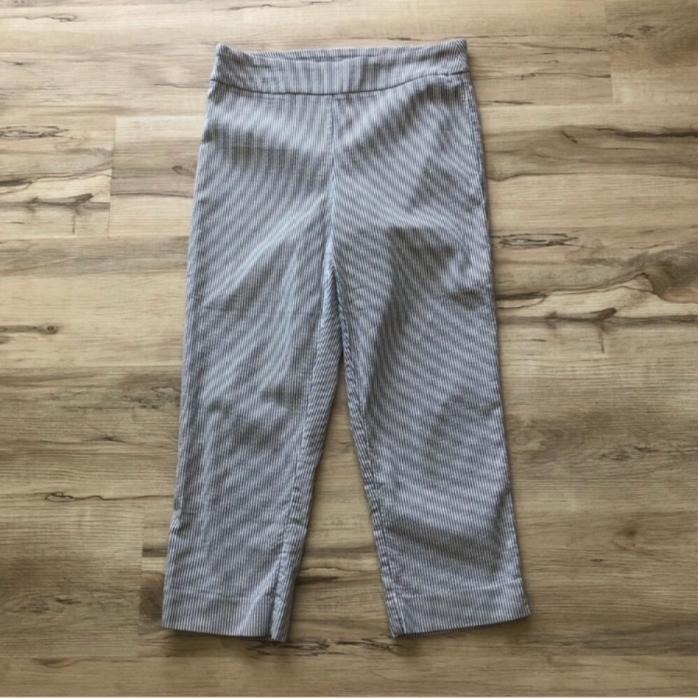 Cleo Lightweight Striped Cropped Pants